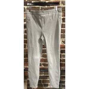 Spanx Gray Skinny Ankle Length Stretch Pull On Jean Jegging XL